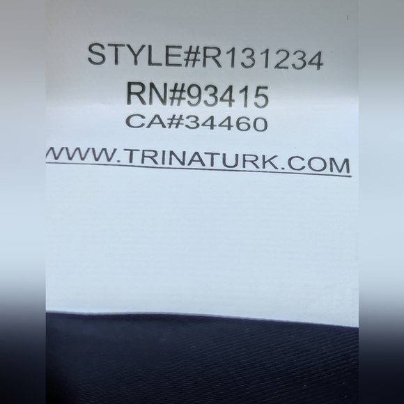 Trina Turk Navy Blue Ruffled Sleeve Sheath Dress Size 12 - Picture 10 of 10